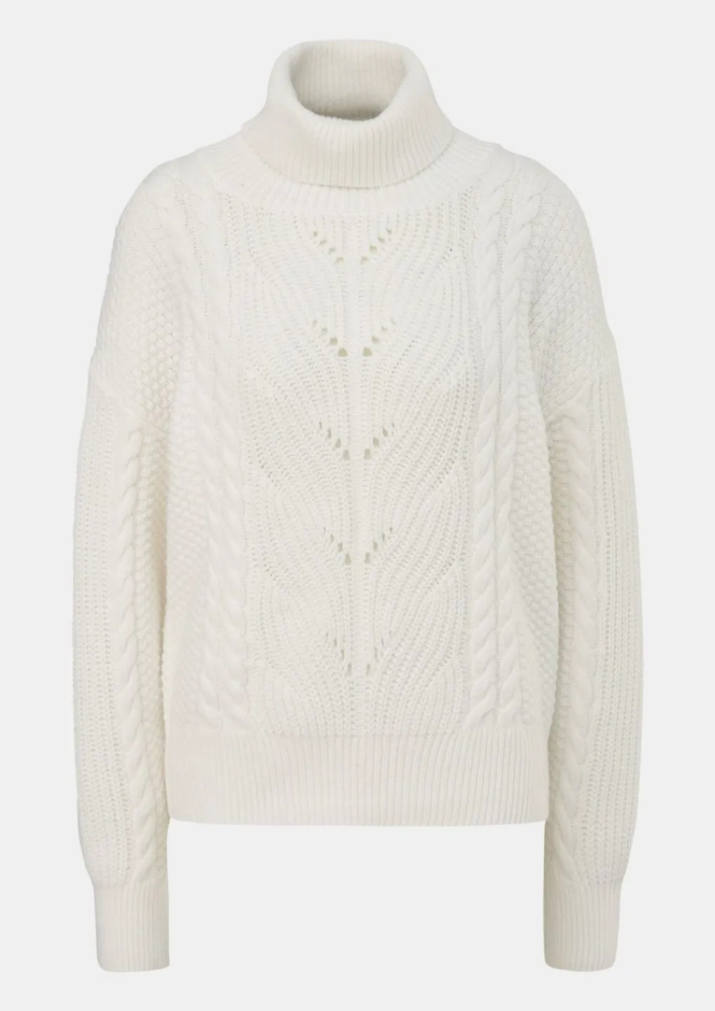 Strickpullover mit Ajour-Muster-Comma Hot