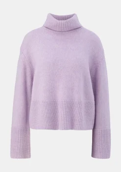Strickpullover mit breiter Rippblende-Comma Best