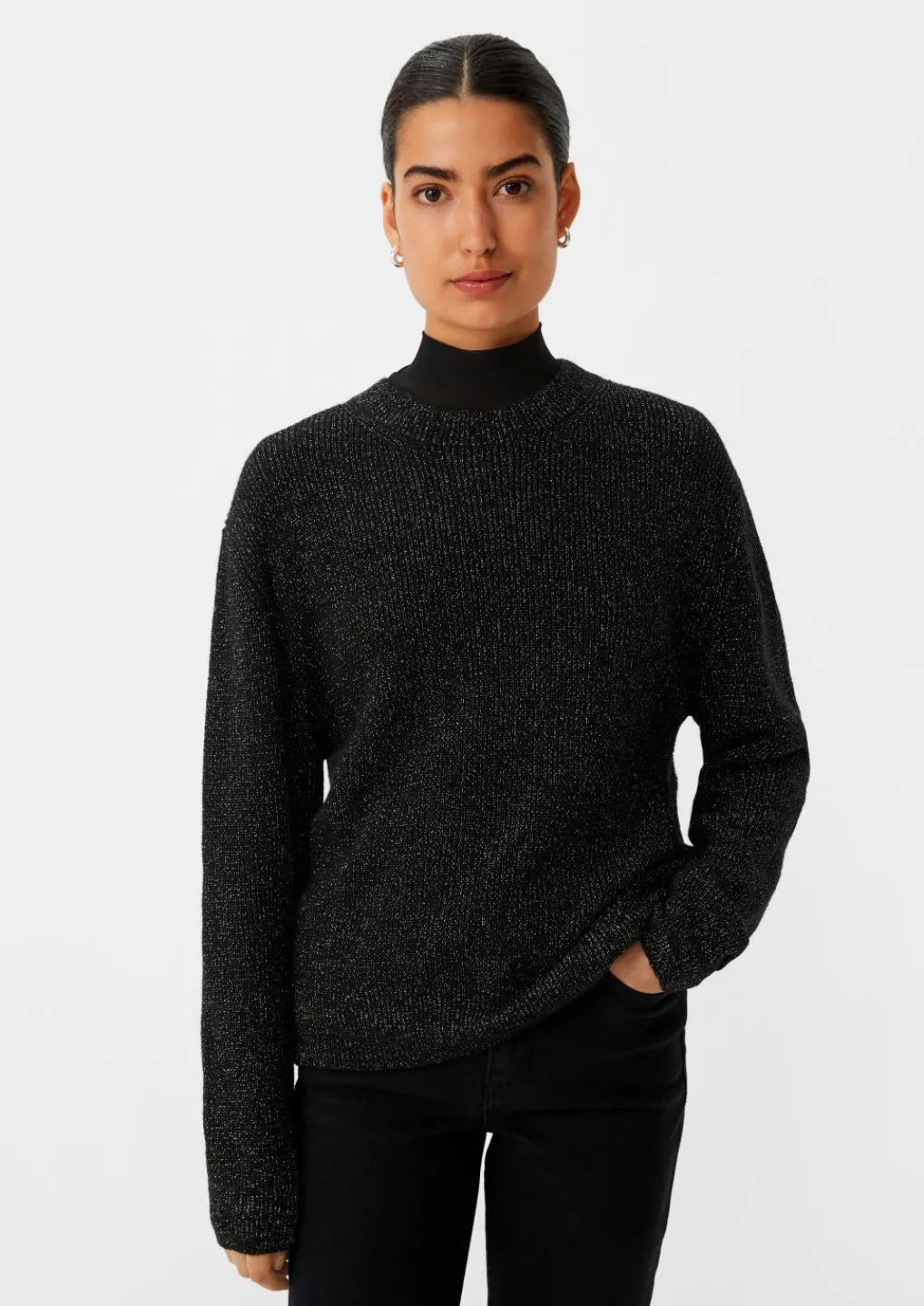 Strickpullover mit Glitzergarn-Comma Fashion