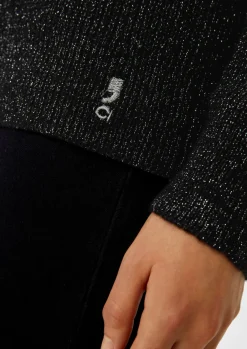 Strickpullover mit Glitzergarn-Comma Fashion