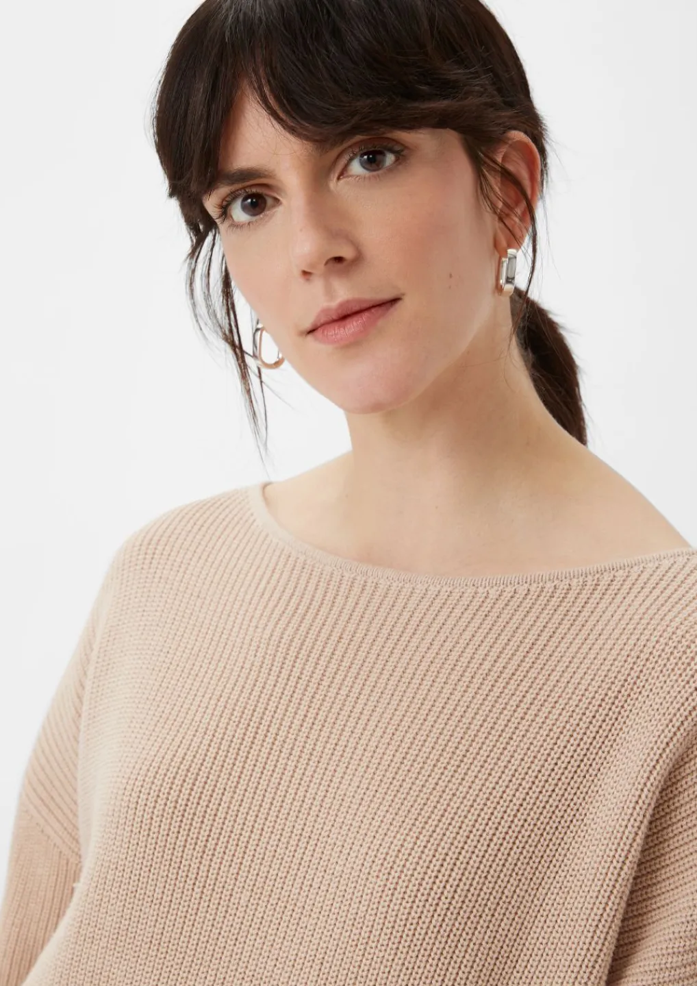 Strickpullover mit Kontrast-Details-Comma Fashion