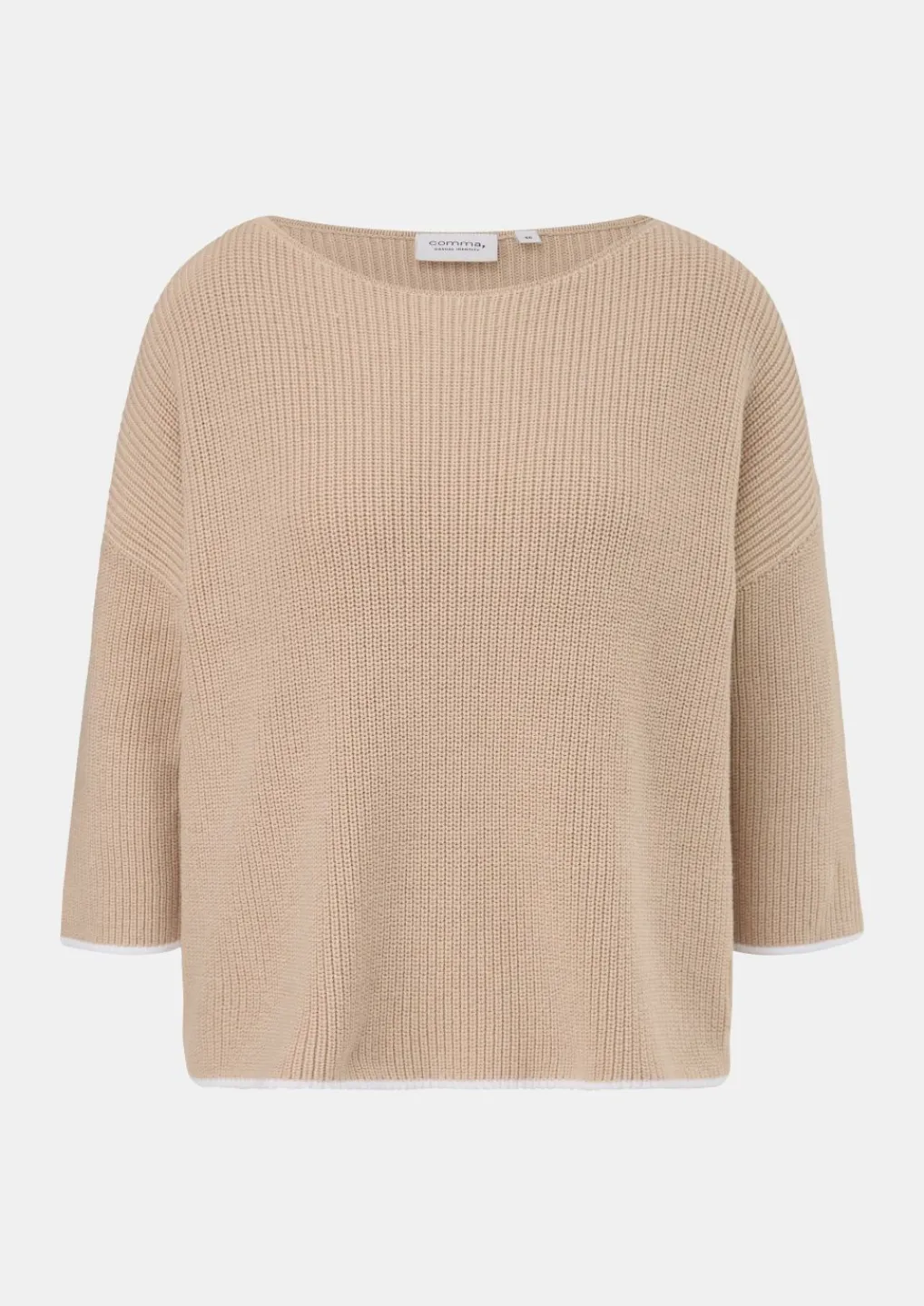 Strickpullover mit Kontrast-Details-Comma Fashion