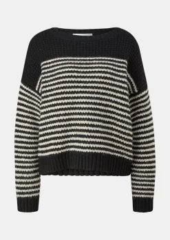 Strickpullover mit Logo-Applikation-Comma Best