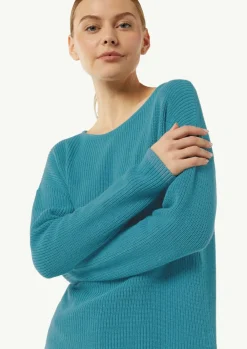 Strickpullover mit Metallic-Garn-Details an Saum und Bündchen-Comma Discount
