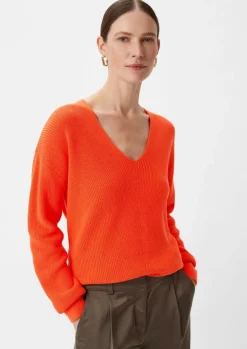Strickpullover mit Muster-Detail-Comma Discount