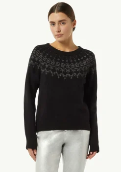 Strickpullover mit Norwegermuster-Comma Outlet