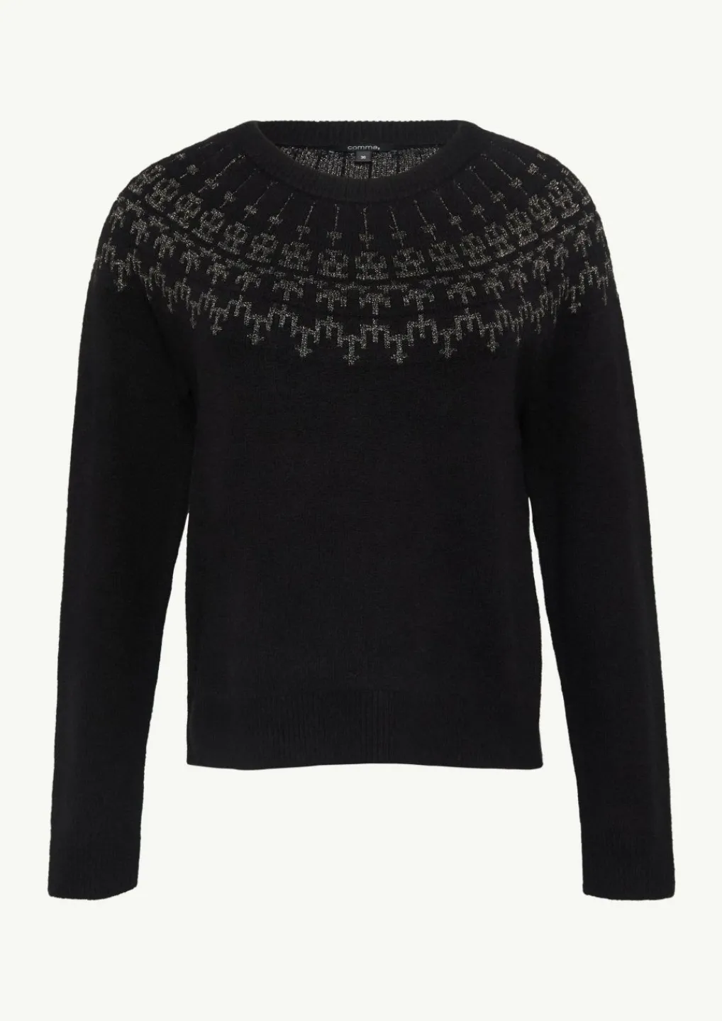 Strickpullover mit Norwegermuster-Comma Outlet