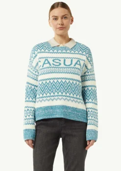 Strickpullover mit Rippblende-Comma Clearance