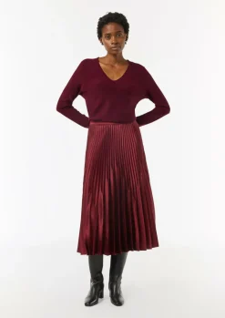 Strickpullover mit seitlich geschlitztem Saum-Comma Outlet