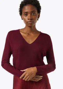 Strickpullover mit seitlich geschlitztem Saum-Comma Outlet