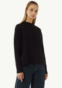 Strickpullover mit seitlich geschlitztem Saum-Comma Clearance