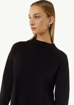 Strickpullover mit seitlich geschlitztem Saum-Comma Clearance