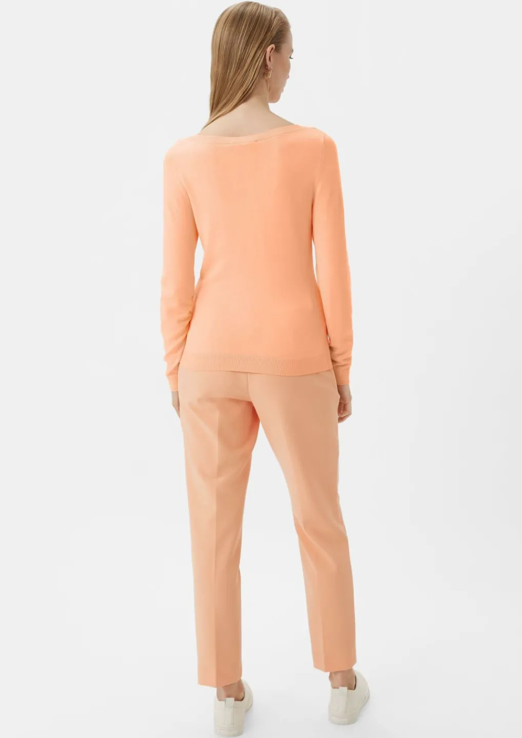 Strickpullover mit U-Boot-Ausschnitt-Comma Fashion