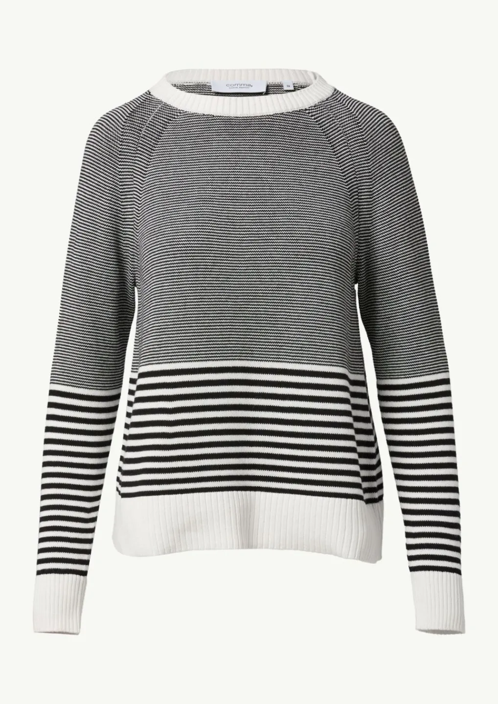 Strickpullover mit variierendem Streifenmuster-Comma Sale