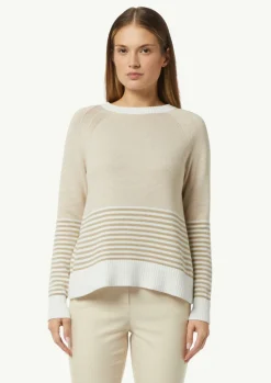Strickpullover mit variierendem Streifenmuster-Comma Clearance