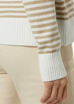 Strickpullover mit variierendem Streifenmuster-Comma Clearance