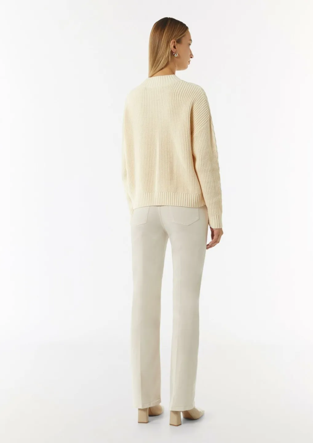 Strickpullover mit Zopfmuster am Ärmel-Comma Sale