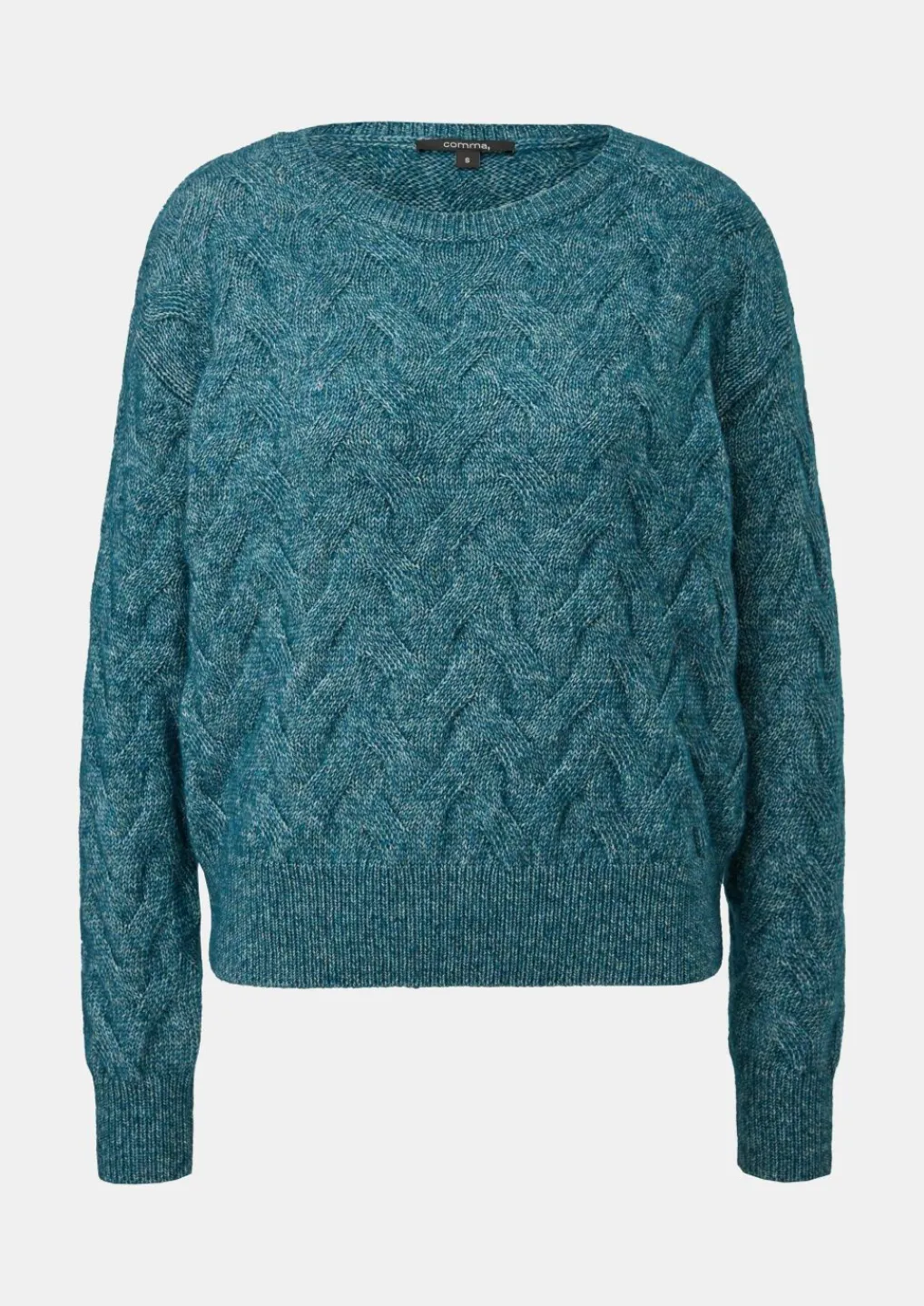 Strickpullover mit Zopfmuster-Comma Sale