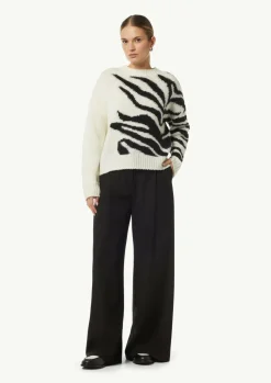 Strickpullover mit zweifarbigen Intarsien-Comma Outlet