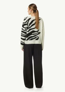 Strickpullover mit zweifarbigen Intarsien-Comma Outlet