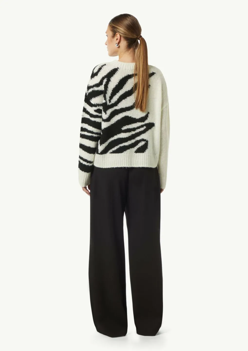 Strickpullover mit zweifarbigen Intarsien-Comma Outlet