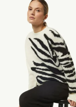 Strickpullover mit zweifarbigen Intarsien-Comma Outlet