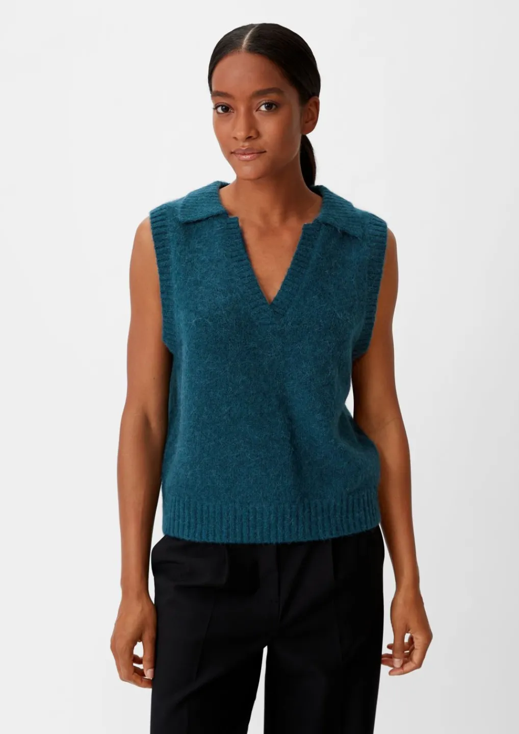 Strickpullunder aus Alpakamix-Comma Outlet