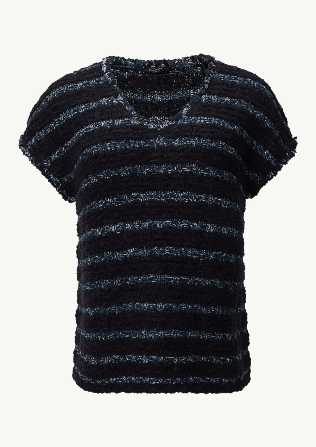Strickpullunder aus Effektgarn mit Fransen-Comma New
