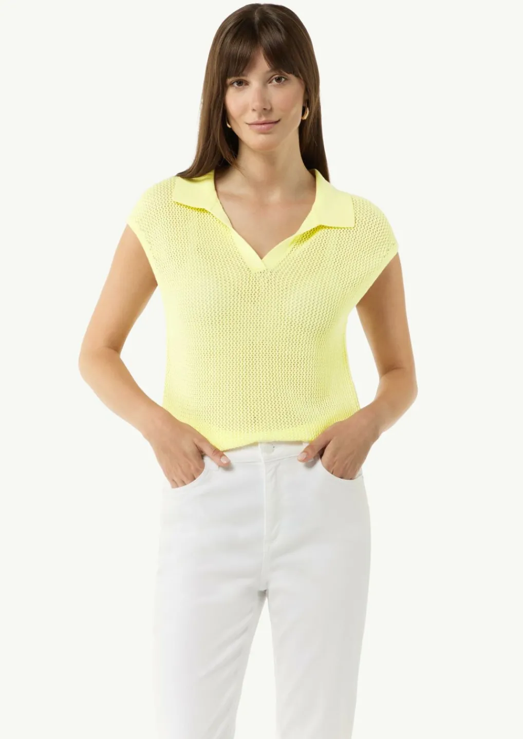 Strickpullunder mit Artwork-Comma Discount