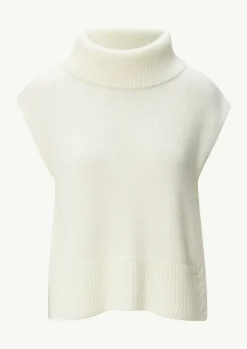 Strickpullunder mit Zopfmuster am Saum-Comma Clearance