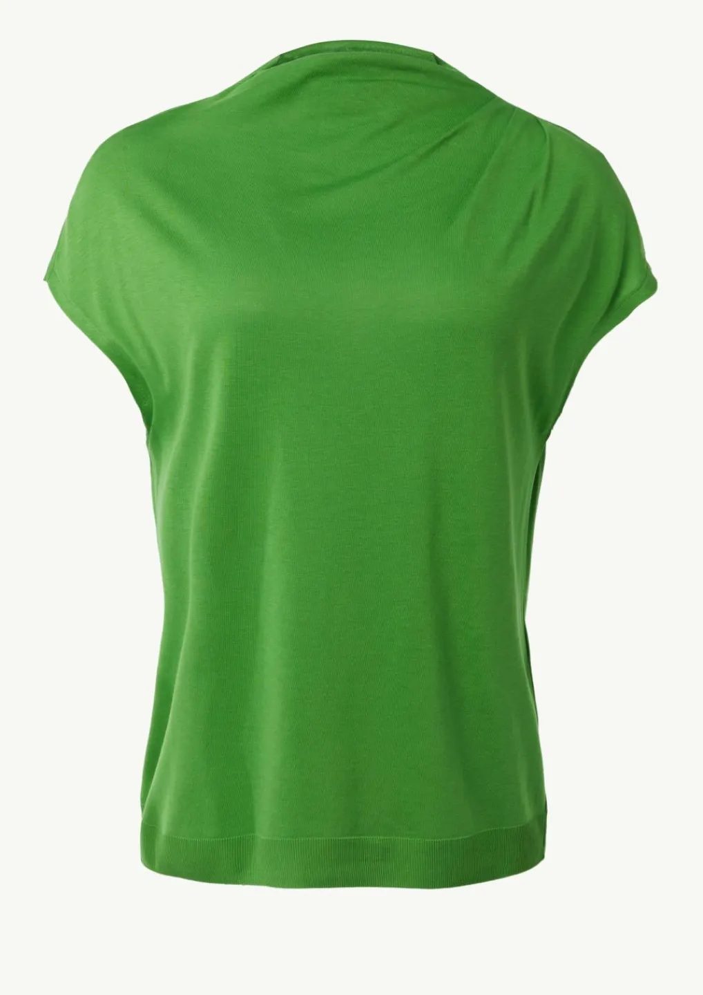 Strick-Shirt aus Lyocellmix mit Faltendetails-Comma Hot