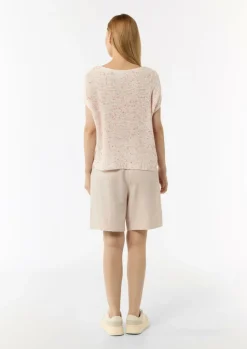 Strick-Shirt mit überschnittenen Schultern im Boxy-Look-Comma Sale