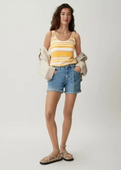 Stricktop aus Viskosemix mit Leinen-Comma Fashion