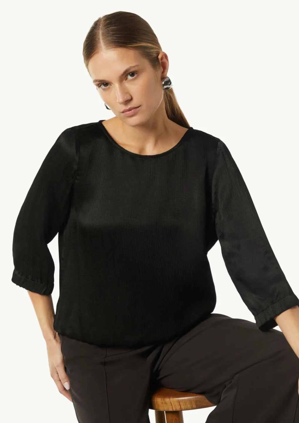 Strukturierte Bluse aus Viskose-Comma New