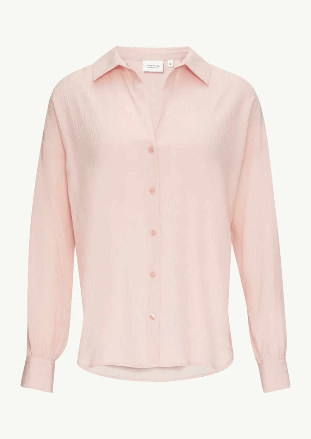 Strukturierte Bluse mit Hemdkragen-Comma Outlet