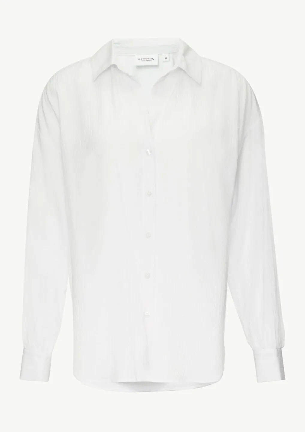 Strukturierte Bluse mit Hemdkragen-Comma Best