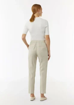 Strukturierte Cigarette-Pants mit Bügelfalten-Comma Sale