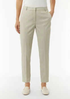 Strukturierte Cigarette-Pants mit Bügelfalten-Comma Sale