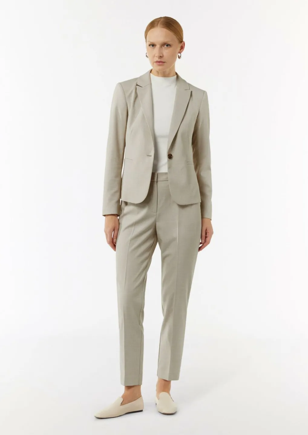 Strukturierter Blazer mit Reverskragen-Comma Hot