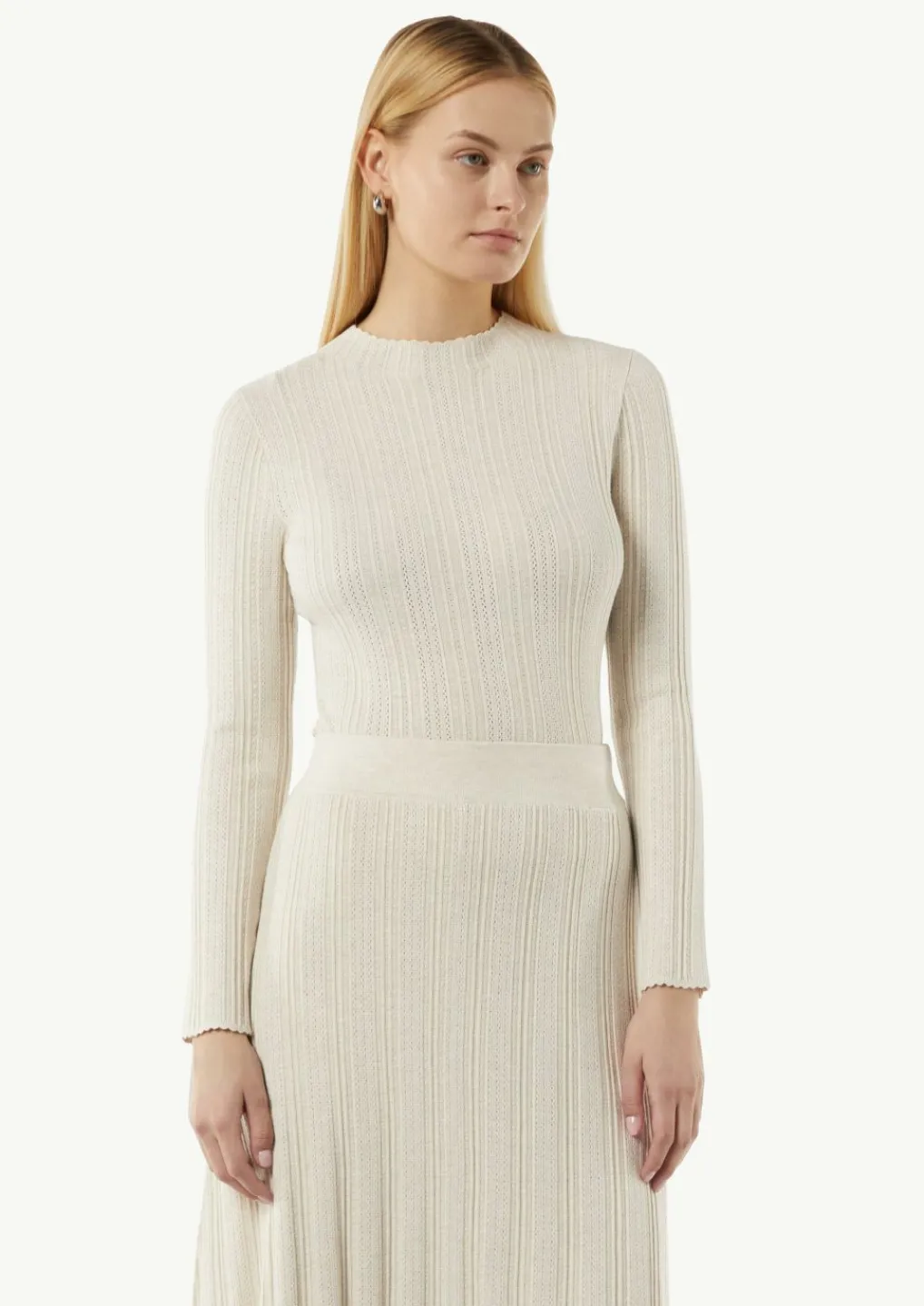 Strukturierter Feinstrickpullover im Slim Fit-Comma Discount