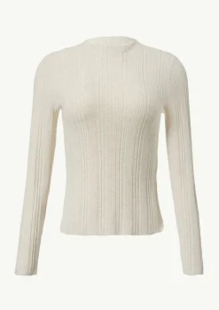 Strukturierter Feinstrickpullover im Slim Fit-Comma Discount