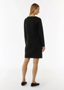 Strukturiertes Jersey-Kleid-Comma Discount