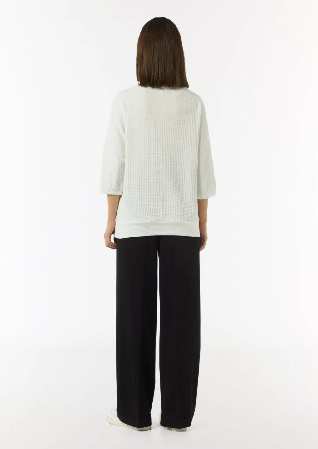 Strukturiertes Shirt mit Fledermausärmeln-Comma New