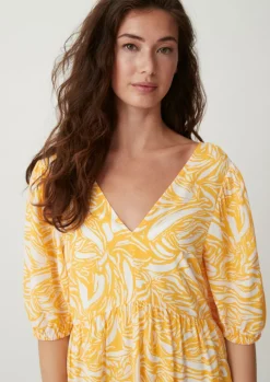 Stufenkleid aus Crêpe-Comma Hot