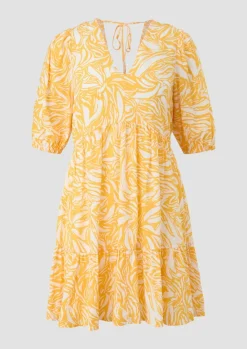 Stufenkleid aus Crêpe-Comma Hot