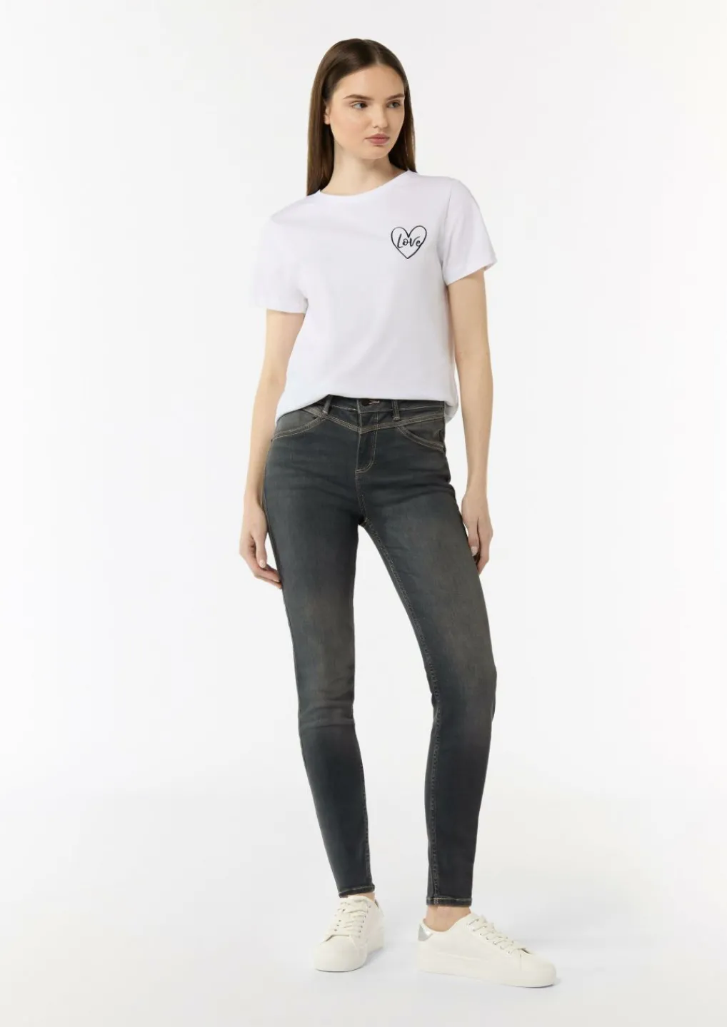 Super Skinny: elastische Jeans-Comma Online
