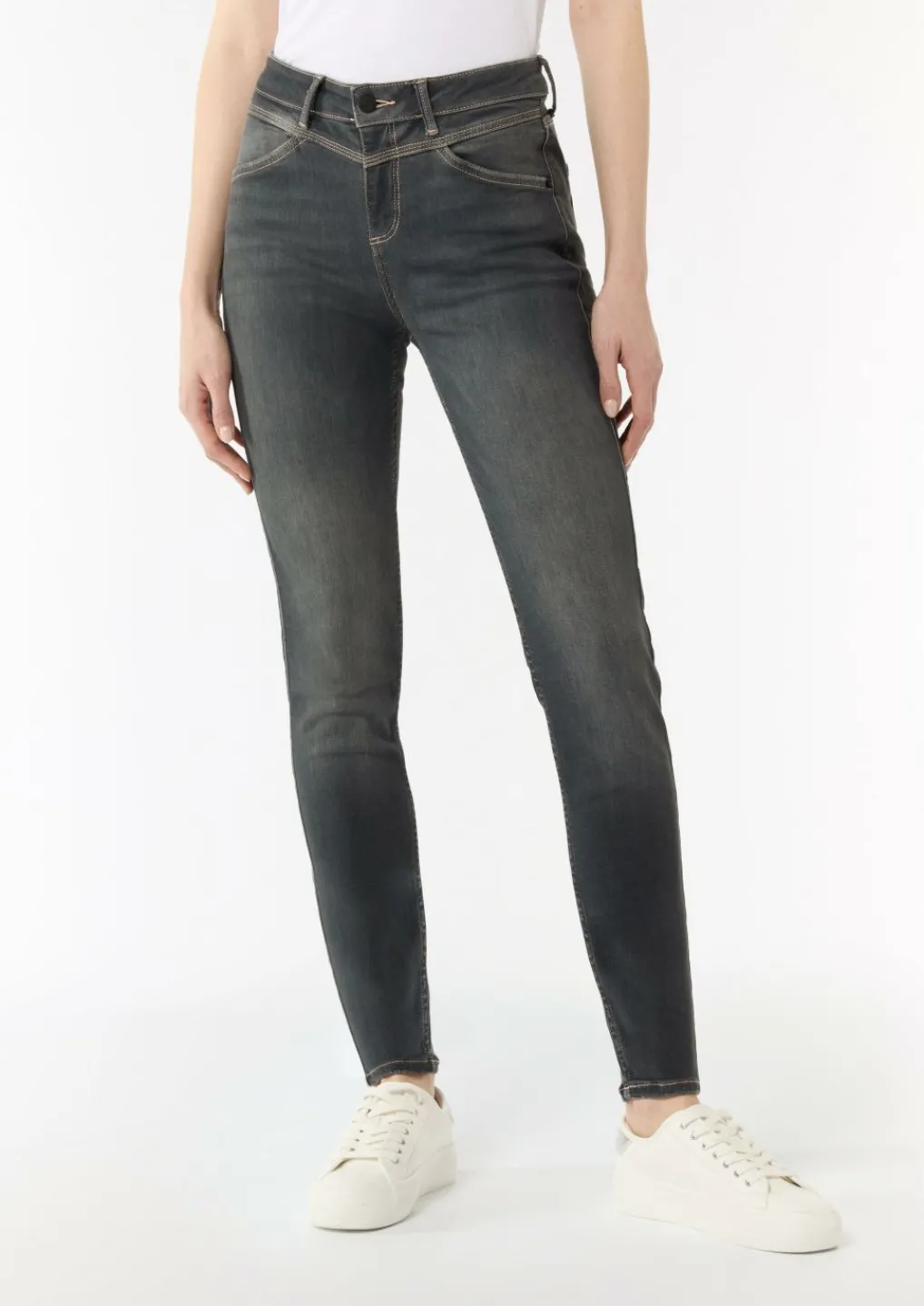 Super Skinny: elastische Jeans-Comma Online
