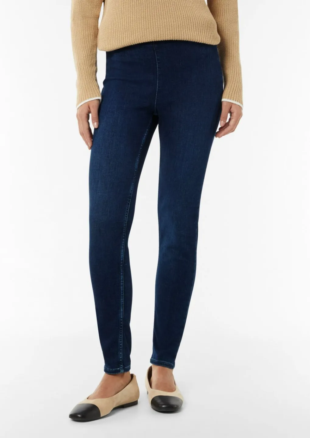 Super-Skinny-Jeans aus Baumwollstretch-Comma New