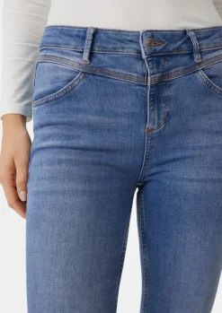 Super skinny: Jeans mit Sattelbund-Comma Outlet