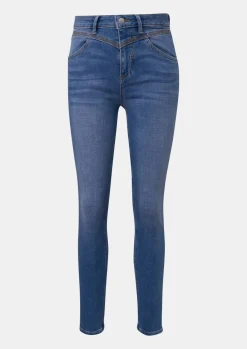 Super skinny: Jeans mit Sattelbund-Comma Outlet